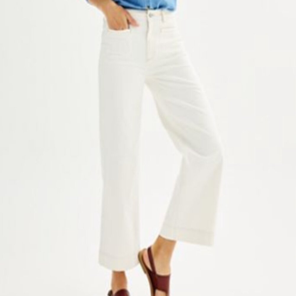 Sonoma Wide-Leg Ankle Jeans - 14